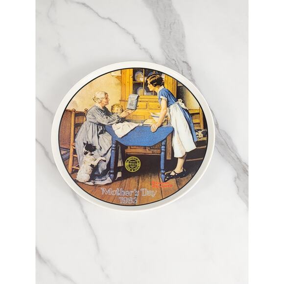 Wall Decor Plate Add Two Cups And A Measure Of Love 8 1/2" Year 1983 Mother Day - Picture 11 of 15